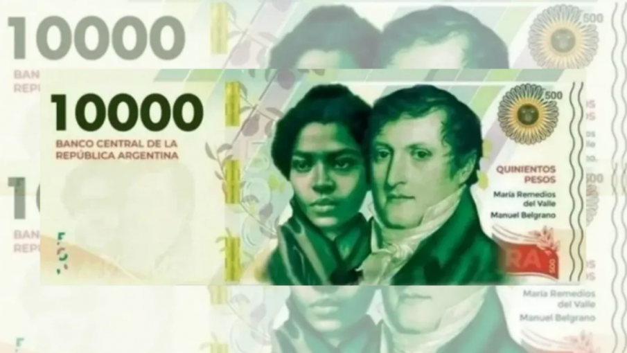 El Banco Central estrena el nuevo billete de $10 mil