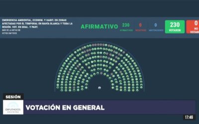 Diputados declara por unanimidad la emergencia en Bahía Blanca tras el devastador temporal